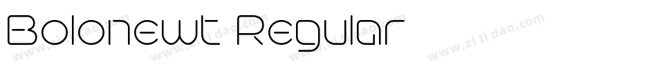 Bolonewt Regular字体转换